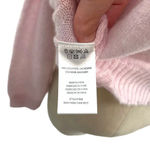 Minnie Rose  Cashmere Frayed Edge‎ Cropped V-Neck Sweater Pink Size Small Photo 7