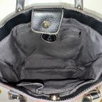 Etienne Aigner Brown Monogram Canvas Bucket Tote Bag Handbag with Leather Trim Photo 2