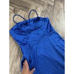 Windsor A-line dresses with long crisscross back , Color Royal Blue Size L Photo 3
