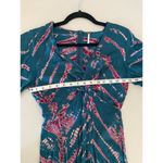 Young Fabulous and Broke Teal Green Hadi Tie-Dye Satin Maxi Dress XS Mermaidcore Photo 4