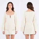 Alexis Cream Azize Split Sleeve Chain Mini Dress Size Small Photo 13