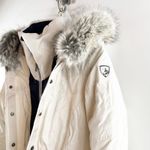 Kuhl  Ukon Elevated Performance Fleece Lined Hoody Jacket Fur Trim Ivory XS Photo 5