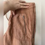 Athleta  Chambray Orange Tan Cabo Linen Wide Leg Pants Womens Size 4 Photo 7