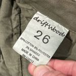 Driftwood  Connie Shorts Womens 26 Green Floral Embroidered Pockets Photo 3