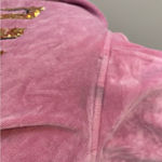 PINK - Victoria's Secret Victoria’s Secret PINK Vintage Rare Velour Full Zip Sequin Hoodie Bubblegum Pink Photo 6