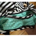 Guess One Piece Striped Plunging V-Neck Swimsuit Black White Size Medium Photo 9