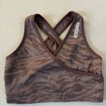 Gymshark Brown Animal Print Sports Bra Photo 0