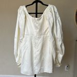House Of CB  'Carlyn' Ivory Satin Balloon Sleeve Mini Dress/Size S‎ NWOT Photo 10