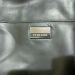 Perlina  Classic Black Leather Tote Photo 1