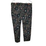 J.Crew ‎ Women's Pants Capri Floral Leaf Printed Skimmer Pants Ankle Crop Sz. 8 Photo 5