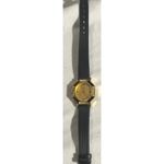 Gold Tone Black Accent Women's Quartz Fashion Watch with Rhinestone‎ Detail Photo 7