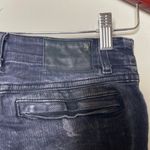 R13  Black Marble Moto Skinny Jeans With Zipper Size 26 Photo 3