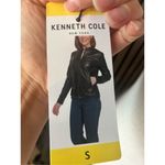 Kenneth Cole New York black fox leather jacket size small NWT Photo 7