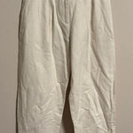 & Other Stories & other stories linen silk blend straight leg cream ivory pant- Size 2 Photo 0