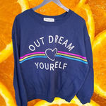 Wound Up ‎ Out Dream Yourself Blue Sweatshirt Size XL Photo 0