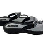 Granco Women's Beaded Thong Sandals Black Size 8 Photo 2