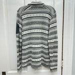 Icebreaker Fair Isle Vertex 100% merino wool 1/4 zip long sleeve shirt womens xl Black Photo 2