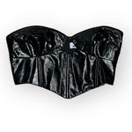 Tiger Mist  faux patent leather bustiere corset, black, size XS, NWOT Photo 1
