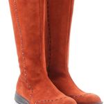 Tod’s Suede Burnt Orange Boots Size 10 Photo 0
