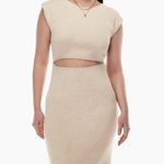 Wilfred Free Aritzia Cutout Knit Midi Dress Photo 3