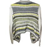Anthropologie  Moth Women's Open Front Cardigan Sweater Cream Yellow Gray Small Photo 3
