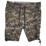 Nike  Camo Capri Cargo Shorts Womens Drawstring Casual Activewear‎ Size Large Photo 0