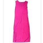 See You Monday See You Monday Hot Pink Slinky Slit Maxi Dress Size Large Photo 2