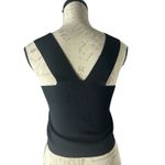 Diane Von Furstenberg  Black Cropped Tank Top‎ Thick Size Small Photo 1