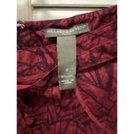 Hillard & Hanson Hilliard & Hanson Burgundy Floral Midi Skirt Size 2 (L/XL) Lined‎ Tie Waist NWT Photo 6