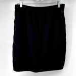 St. John  Basics Santana Knit Skirt Pull On Pencil Mini Stretch Career Black 14 Photo 3