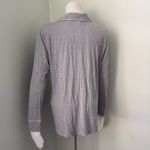 Soma  Cool Nights Long Sleeve Notch Collar Gray Pajama Top Large Photo 4