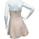Wow Couture  Women’s Sz 0 Taupe Strapless Sweet Heart Neckline Mini Lined Dress Photo 5