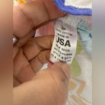 Fresh Produce FRESH‎ PRODUCE White Rainbow Blooms Janey Slub T Tee Top 1XL Photo 4