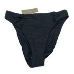 J.Crew Ribbed High-Rise Cheeky Bikini Bottom Black 3X Photo 0