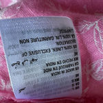 Charter Club NEW  Linen Pink Top Butterfly Crochet Cutout Summer Vacation Tassels Photo 5