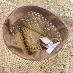 Aritzia NWT Bask Handmade Crocheted Cowboy Straw Hat Photo 6
