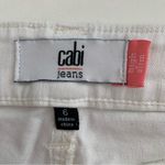CAbi  High Slim Distressed White Denim Jeans Style 5305 Size 6 Photo 1