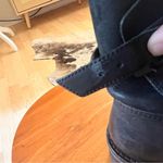 ALL SAINTS Black Leather Nubuck Moto Buckle Boots Women’s Size 37 Photo 12