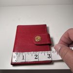 Vintage BOSCA Wallet credit‎ card holder black and red leather Photo 5