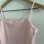 Old Navy  Ribbed Blush Bodysuit Tank Top Cotton/Modal Small Photo 2