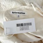 Reformation  Canice Ivory Lace Midi Dress Size US 6 Bridal Wedding Shower Photo 4
