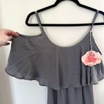 Show Me Your Mumu Caitlin Ruffle Maxi Dress in Grey Photo 3