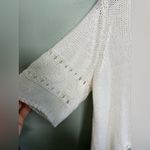 Wooden Ships  WHITE CALLIOPE SHORT SLEEVE CARDIGAN SCALLOPED COTTAGECORE SZ XS Photo 6