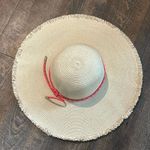 Shiraleah  Womens Vea Hat Woven Summer White Pink Band NEW Beach‎ Hat Photo 0