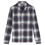 SKIMS  UNISEX‎ FLANNEL SLEEP SHIRT IN MULTI PLAID XS Photo 0