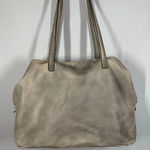 Free People  large cream gray washed tote purse 16x12x6.5" 11" handle Photo 0