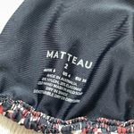 Matteau Bikini Top printed triangle womens Black (size 4) swim beahc summer Photo 2