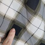 prAna  FLINT MAXI TUNIC SHIRT DRESS GRAY PLAID BUTTON FRONT M Photo 11