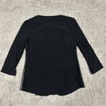 Joseph Ribkoff  Top Womens 8 Black Faux Leather Shirt 213624 New Photo 8