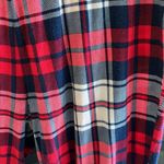 Belk Plaid Pajama Pants Joggers Red Navy Blue New Directions  Medium Womens Comfy Photo 2